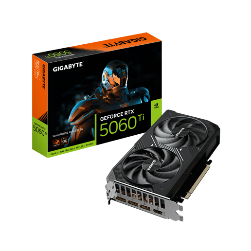 Gigabyte GeForce RTX 5060 Ti WINDFORCE MAX OC 8GB Graphics Card